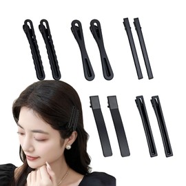 shefun JP251 Bangs Clip, Hair Clip, 3.1 inches (8 cm), Beak, Black, Color, Set of 10, Hairpins, Bangs, Clips, Adult, Cute, Women's, Hair Ornaments (Black)