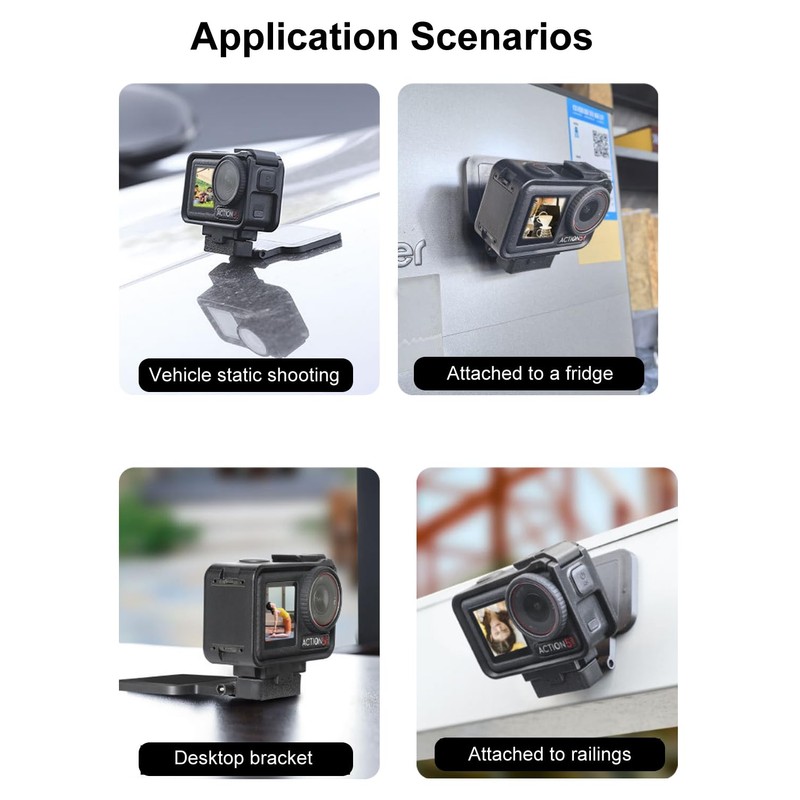 JOLOESLOS Magnetic Stand Base for DJI Osmo Action 5 Pro/4/3,