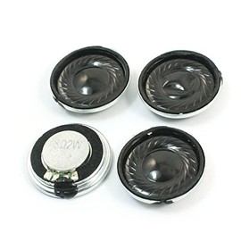 4Pcs 2W 8 Ohm 23mm Dia Metal Shell Internal Magnet Speaker Loudspeaker
