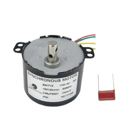 CHANCS 50KTYZ Synchronous Geared Motor AC 110V Speed 50/60RPM Torque 1.4Kg.cm 6W Power