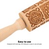 3pcs Wooden Embossed Rolling Pin Engraved Embossing Dough Roller for