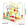 Jacootoys Beads Maze Wooden Roller Coaster Activity Learning Game Preschool