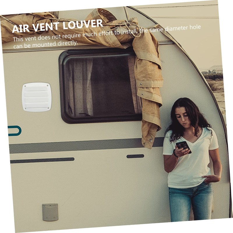 Mipcase Square Vent Cover Louvered for Boats and Rvs Design