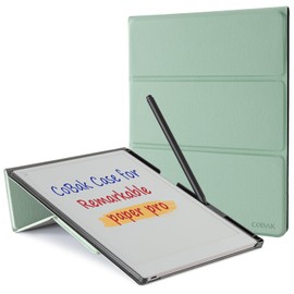 CoBak Case for Remarkable Paper Pro -with Pen Holder, Nibs Storage and Multi-Angle Foldable Stand Feature -Perfect Choice of Remarkable Paper Pro Case with Pen Holder, Agave Green