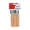 Artemio 18004059 Set of 6 Gouges, Wood, Multi-Colour, 9 x