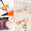 Key Chain Hardware [50 Pieces] One-touch Key Holder with Swivel