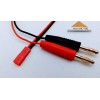 NA JST RC Charging Cable 20 AWG 4mm Banana Plugs