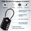 6PACK TSA Approved Luggage Combination Locks,Travel Suitcase Lock with Zinc