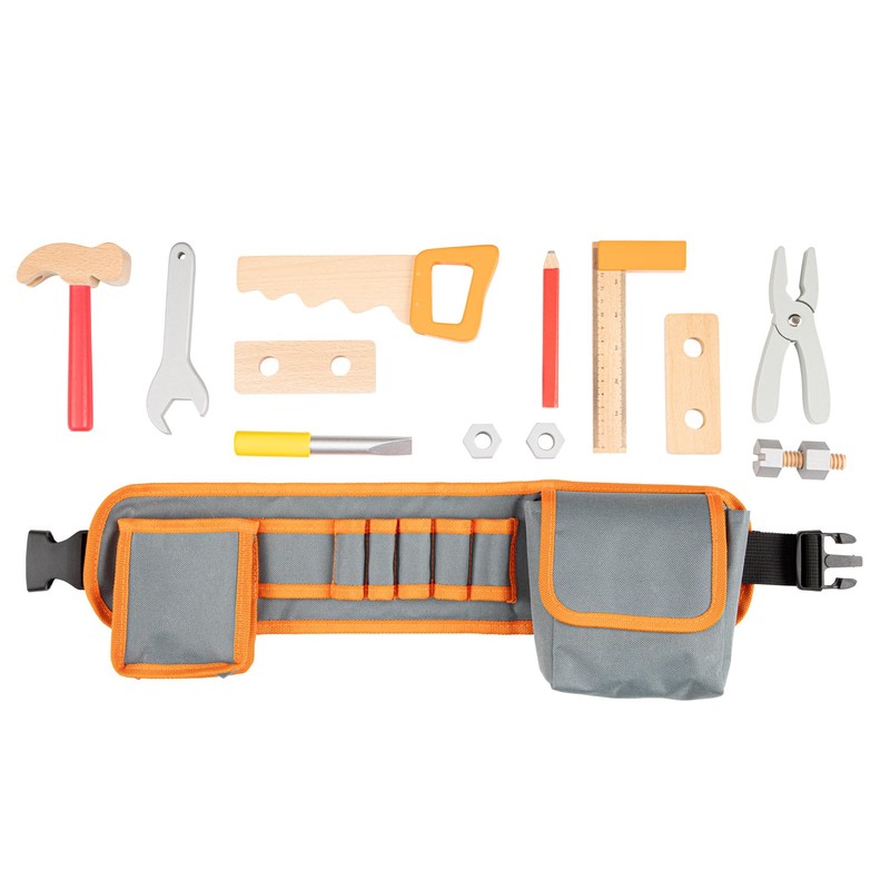 Woet® Set Cintura Attrezzi Blu per Bambini - Giocattolo Falegname