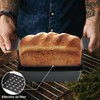 YHNDECO Carbon Steel Bread Baking Mould, Meatloaf Mould with Drain