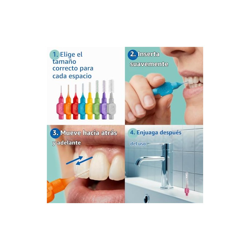 TEPE - Cepillo interdental original suave para limpieza de dientes,