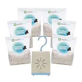Stay Away Moths Deterrent Pest Control Scent Pouches - All Natural, Environmentally Friendly, No Mess (6-Pack + Extended Release Pouch Pod)