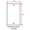 Art Plates - OVERSIZED Mirror Blank Wall Plate - 1
