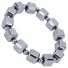 0.4in Terahertz Bracelet Rectangle Beads Good Thermal Conductivity Natural Terahertz