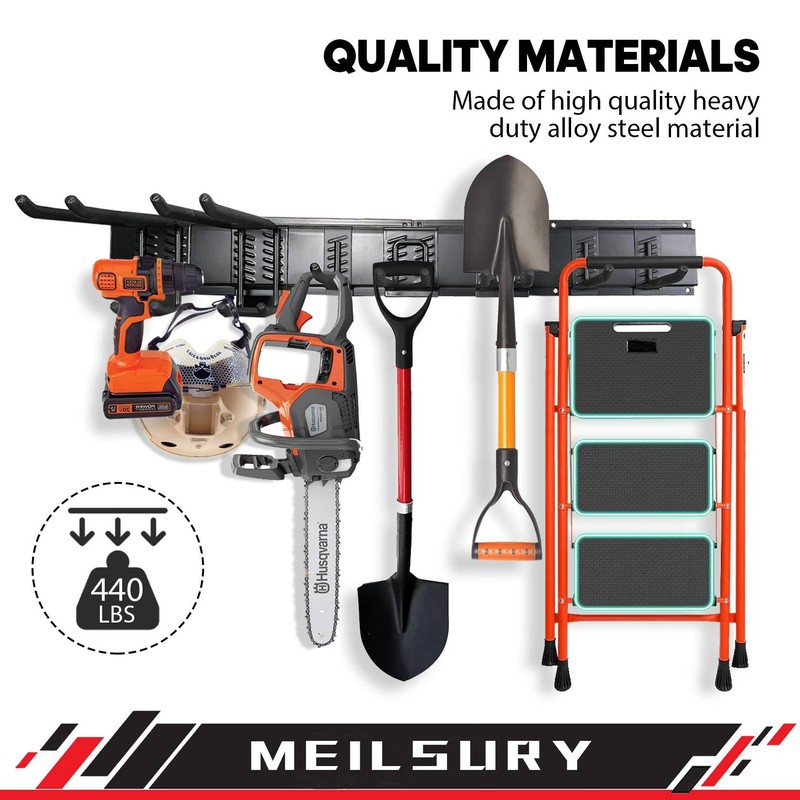 MeilsurY Garage Storage, 48-INCH Garage Tool Organization Wall Mount, Upgraded
