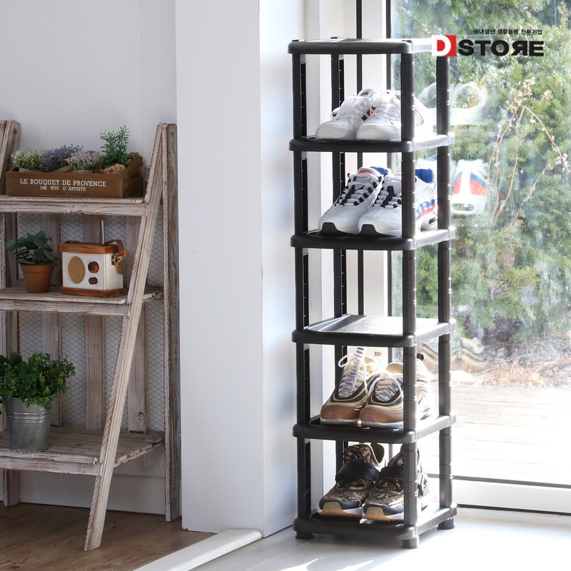 Domestic prefabricated entrance open type mini shoe organizer plastic shoe