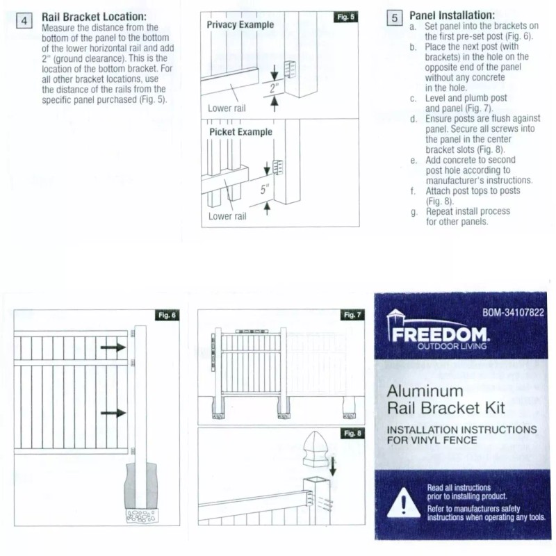 Freedom 2-3/4" Heavy Duty Fence Rail Bracket White Aluminum 2