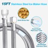 RO to Refrigerator Water Line Kit - 15FT Stainless Flexible