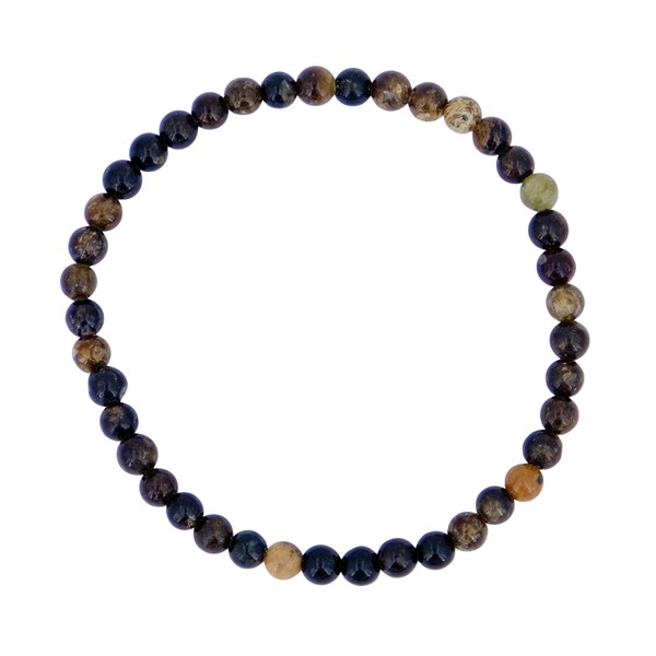 Taddart Minerals - Brown Natural Gemstone Biotite Bracelet with 4mm
