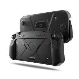 G.S.TAC Slim Hard Case Compatible with Switch 2 (2025), Anti-Scratch TPU Grip Protective Cover for Switch 2 with Hard Dust Cover, Black