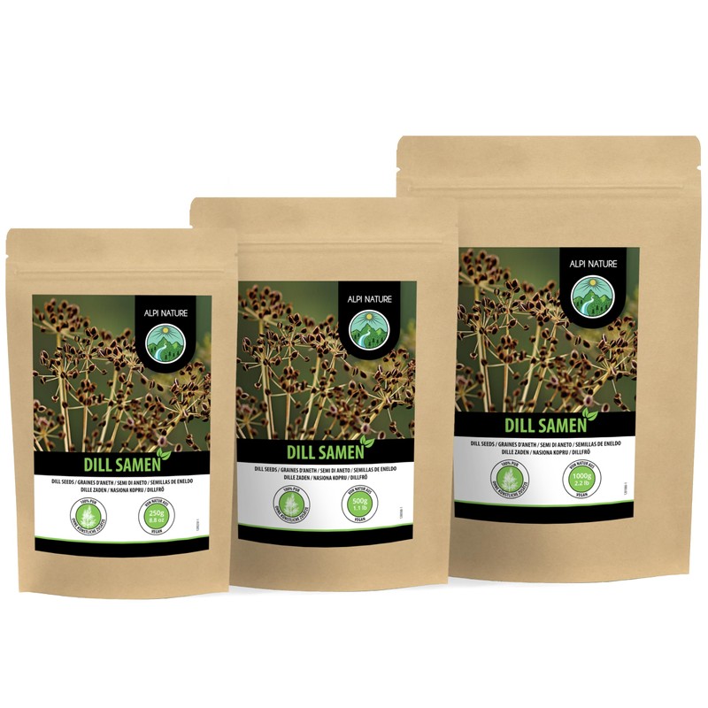 Dill seeds (500g, 1.1 lb), 100% natural dill seeds, cucumber,