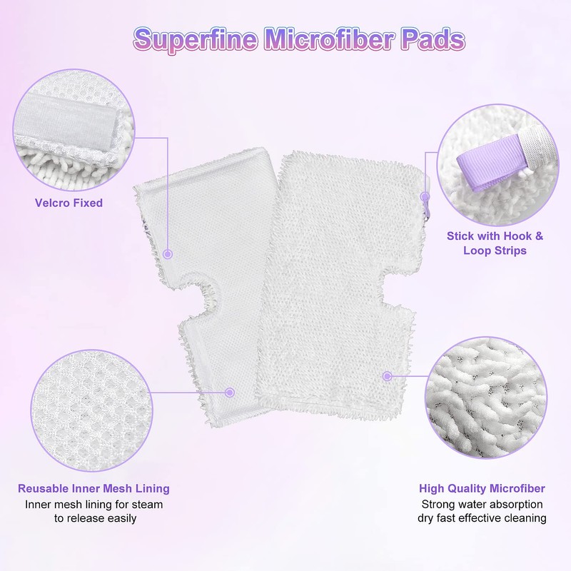 Steam Mop Replacement Pads for Shark Steam Mops S3500 Series