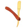 Old Style Straight Razor Rosewood Handle Straight Edge Barber Razor