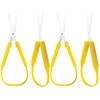 4Pack Adaptive Loop Scissors, 8 Inch Self-Opening Scissors for Special