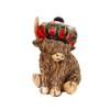 Darthome Tartan Highland Cow Boy Figurine Red Sitting Scottish Animal