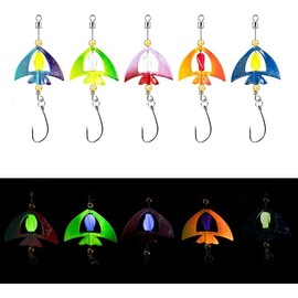 Machilea 2025 Neue Twist Spoon Forelle UV-Aktiv (4g) 5cm Twister Spinner Forelle| Forellen Spoon Set 5 Stück| Forellenköder Set zum Forellen Angeln Forellen Köder (Verlaufsfarbe)