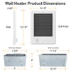 CSC151TW Electric Wall Heater Complete Unit With Thermostat, 120 Volt