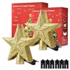 Yescom 2 Pack Christmas Tree Topper Star Electric Big,Plastic 3D
