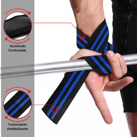 MERCURYAL Pack Straps Gym + Wrist Wraps for Weightlifting - Lifting Straps - Gym Wrist Wraps - Crossfit Wrist Wraps - Gym, Gym, Fitness Accessories for Men and Women