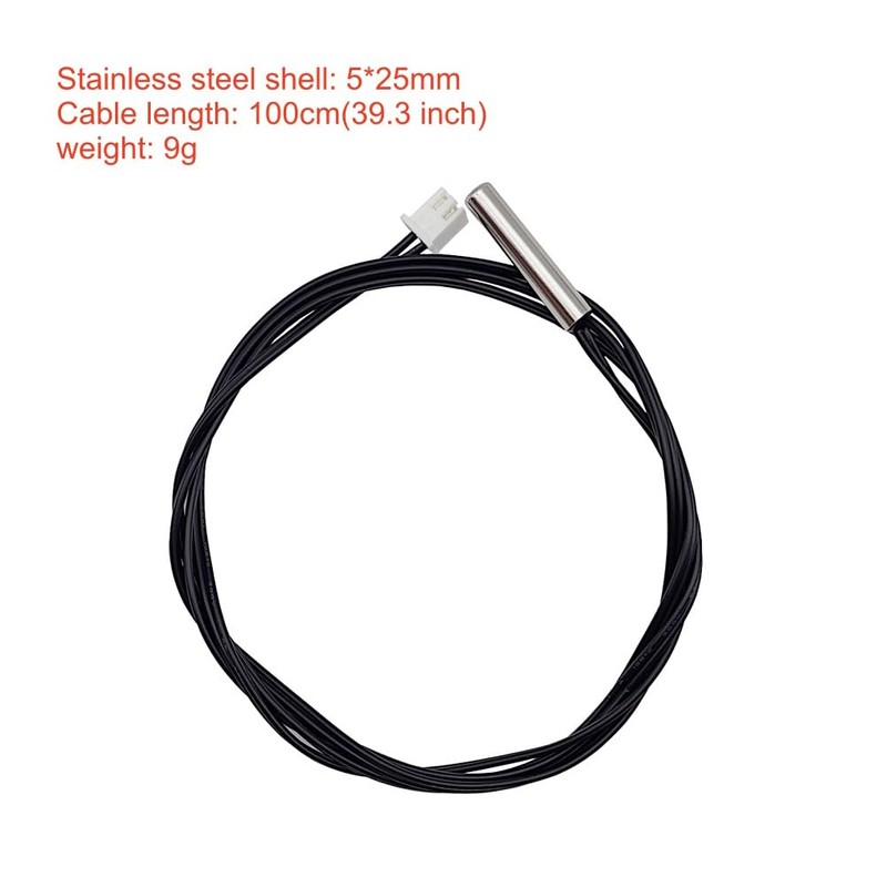 Haldzemo 10K 1% 3950 NTC Temperature Sensor Probe 1 Meter