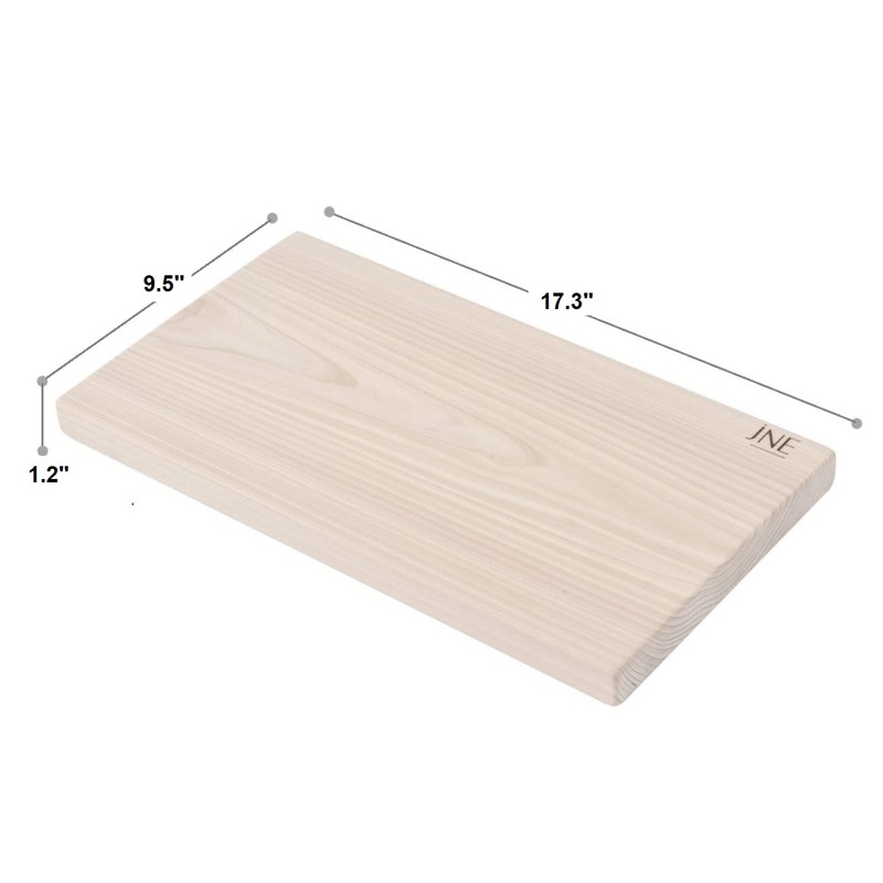 Hinoki Cypress Reversible Wood Cutting Board, 17.3" x 9.5" x1.2",