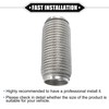 X AUTOHAUX Car Exhaust Flexible Pipe, 2.48"x7.99" Universal Stainless Steel