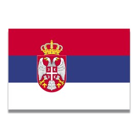 Magnet Me Up Serbia Serbian Flag Car Magnet Decal, 4x6 Inches, Heavy Duty Automotive Magnet for Car, Truck SUV