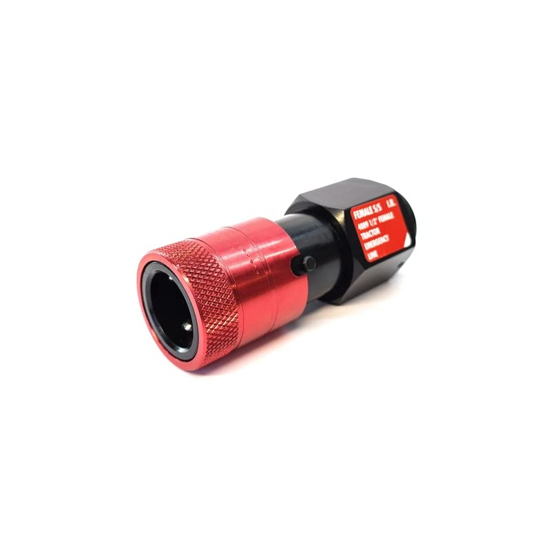 Air Brake Coupling Female Red Emergency Line 1/2" BSP to