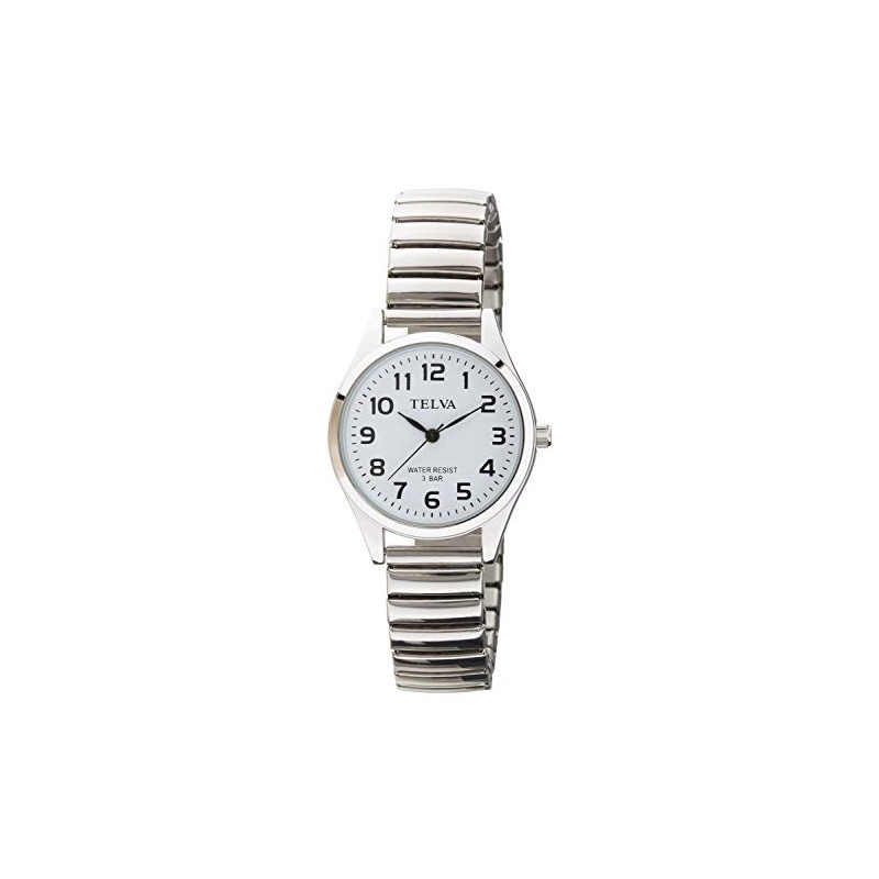 Klepher TE-AL149-WTS Women's Analog Waterproof Metal Band Wrist Watch, Silver,