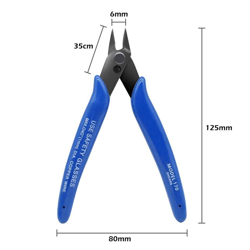 Kaimeilai 5 Pcs Mini Wire Cutter, Side Cutters, Multifunctional Cutting