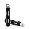 Bruce & Shark CNC Cut Black Foot Pegs for Harley