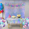 Tinsel Curtains Iridescent Glitter - GREATRIL Photo Background Curtain Metallic