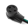 1FT NEMA 10-30P to 14-30R Dryer Adapter, 30A, 250V, SJTW