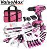 ValueMax 238PC Home Tool Kit Pink Tool Set 20V Cordless