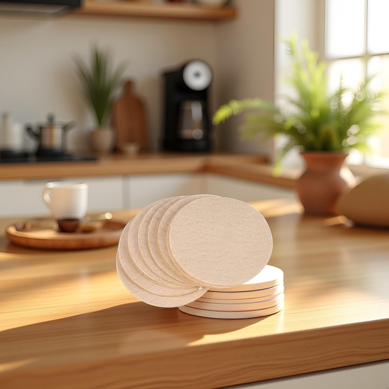 100 Pcs No.6 Coffee Filter Moka Pot Filter Paper, Coffee