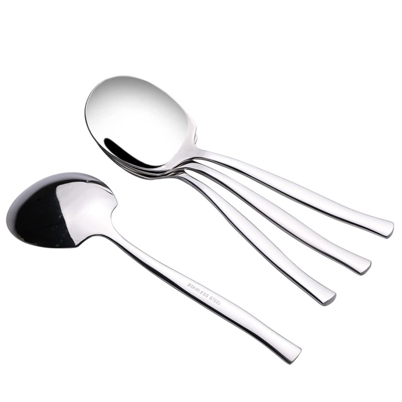 Bblina 8 Pieces Large Serving Spoons, Stainless Steel Buffet Serving