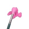 6 Pcs Pink Eye Shadow Brush Covers, Soft Silicone Dust