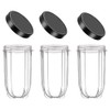 Nicoone Pack of 3 Replacement Cups for Magic Bullet 250