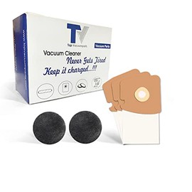 Replacement for Eureka Micro Filtration Vacuum Cleaner Dust Bags Made to fit Style MM, Mighty Mite 3670 and 3680 Series Canisters 3 Bags With Foam Filters 2pk