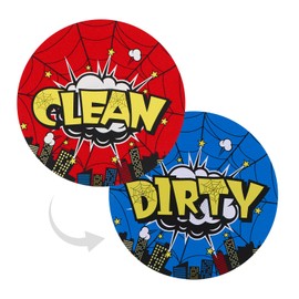 Spider Dishwasher Magnet Clean Dirty Sign, Non-Scratch Double-Sided Magnetic Clean Dirty Indicator for Kitchen Refrigerator Laundry Room Washer Dryer